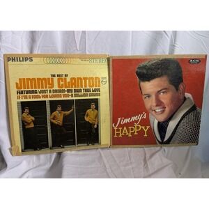 VTG LP Jimmy Clanton  Jimmy's Happy The Best Of Jimmy Clanton Albums Lot Of 2